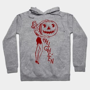 Happy Halloween Young Lady & Pumpkin Hoodie